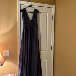 NWT- LULUS HEAVENLY HUES DENIM BLUE MAXI DRESS